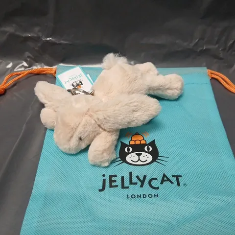 JELLYCAT LONDON SMUDGE RABBIT BAG CHARM
