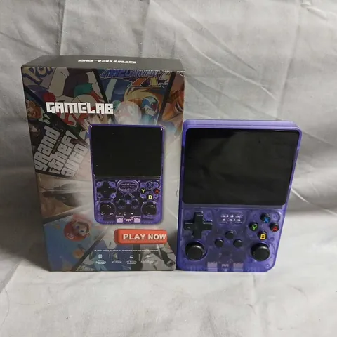 GAMELAB PURPLE HANDHELD GAMING CONSOLE – BOXED