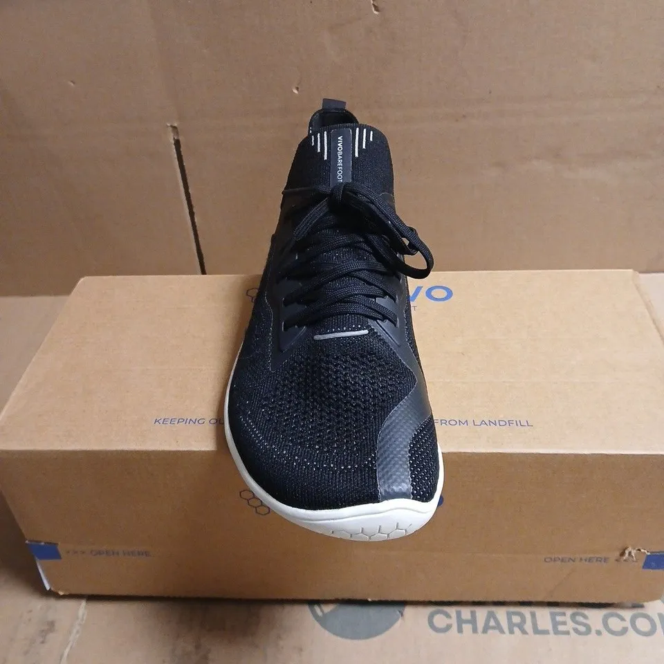 VIVOBAREFOOT REVIVO TRAINERS – BLACK KNIT, BOXED WOMENS EU 39