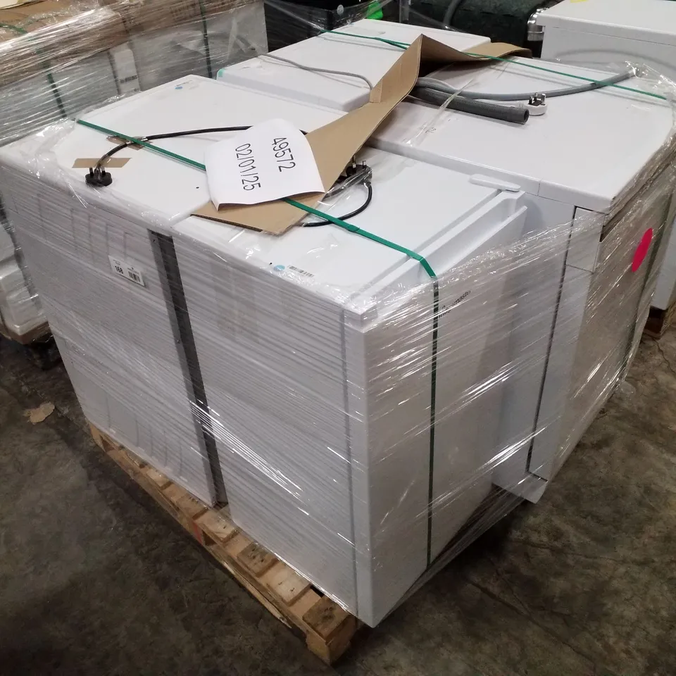 PALLET OF APPROXIMATELY 4 UNPROCESSED RAW RETURN WHITE GOODS TO INCLUDE