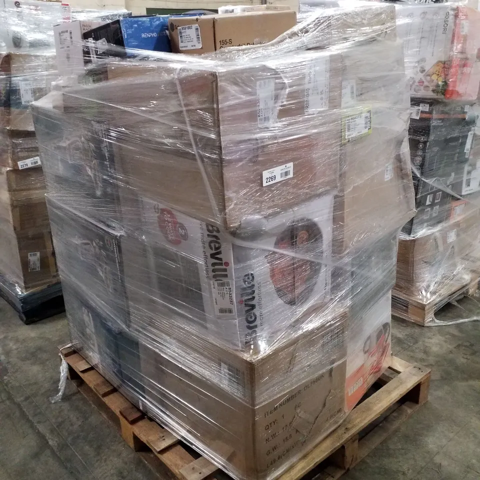 PALLET OF APPROXIMATELY 34 UNPROCESSED RAW RETURN HOUSEHOLD AND ELECTRICAL GOODS TO INCLUDE;