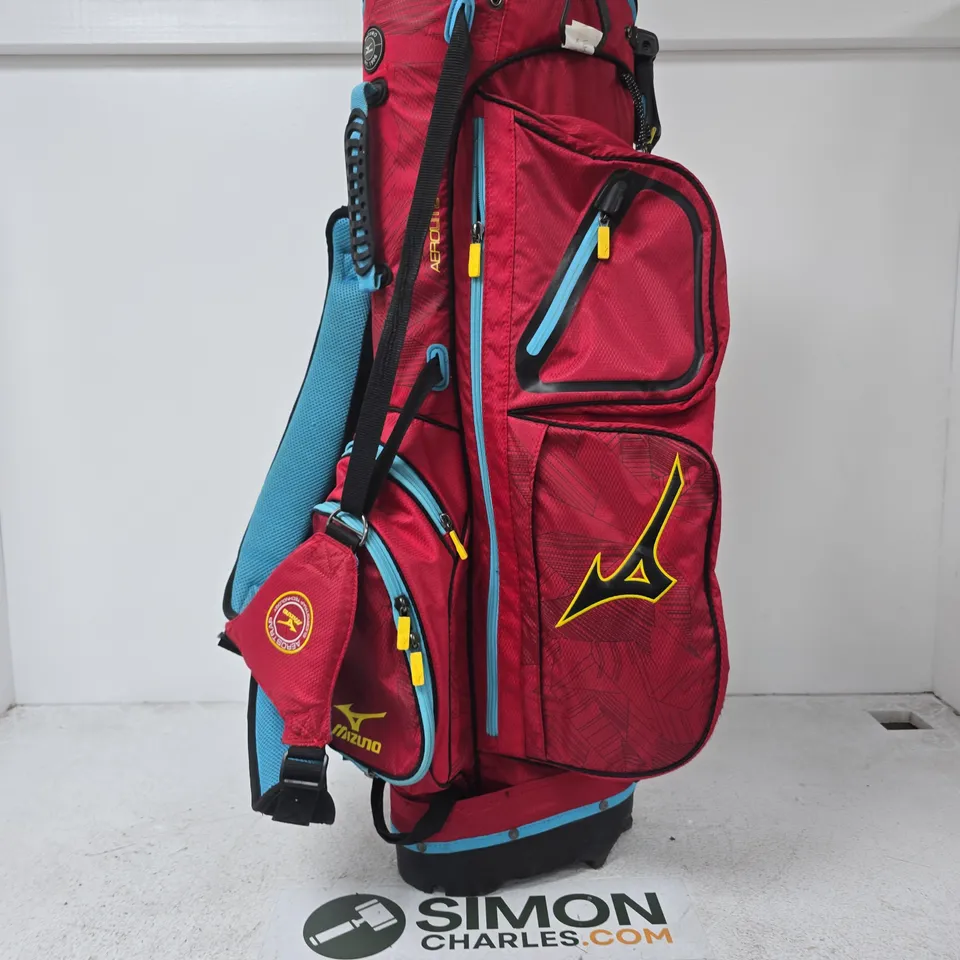 MIZUNO GOLF BAG – RED WITH BLUE ACCENTS