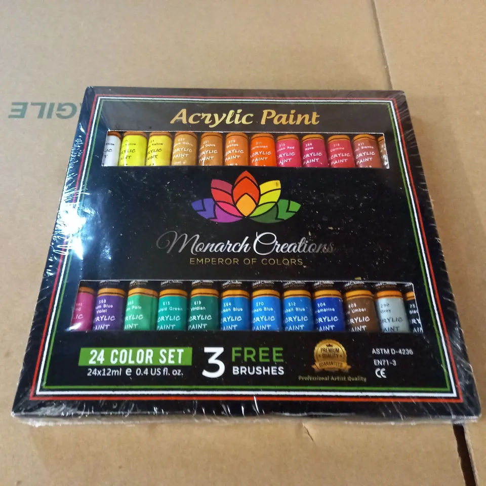 SEALED 24-PIECE ACRYLIC PAINT SET