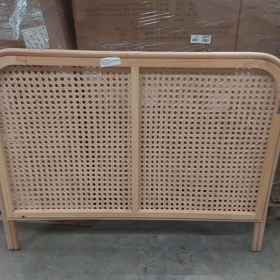 DESIGNER SAHARA RATTAN HEADBOARD - APPROXIMATELY 140CM WIDE