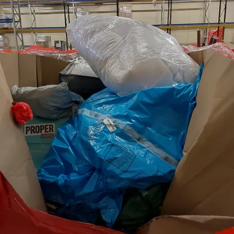 PALLET CONTAINING ASSORTED HOUSEHOLD PRODUCTS INCLUDING CRISPS, MATTRESS PROTECTORS, DUVET COVERS, BEDROOM PRODUCTS ETC 