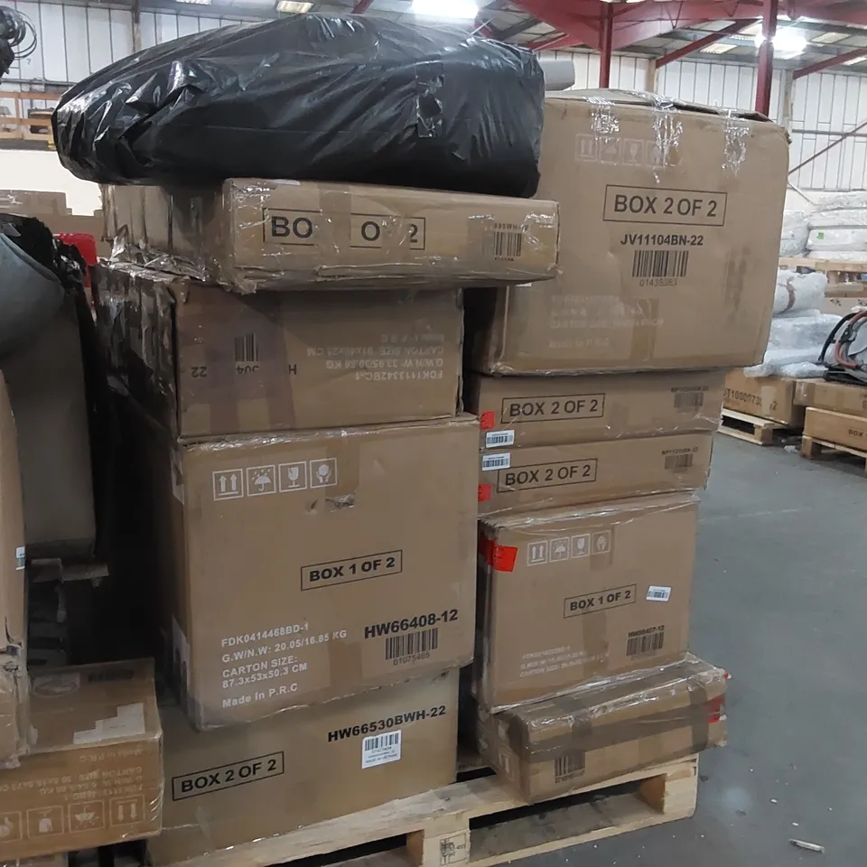 PALLET OF ASSORTED CONSUMER PRODUCTS/FURNITURE PARTS