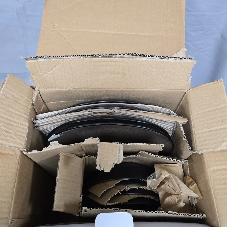 HOME STONEWARE BROWN REACTIVE GLAZE DINNER SET 