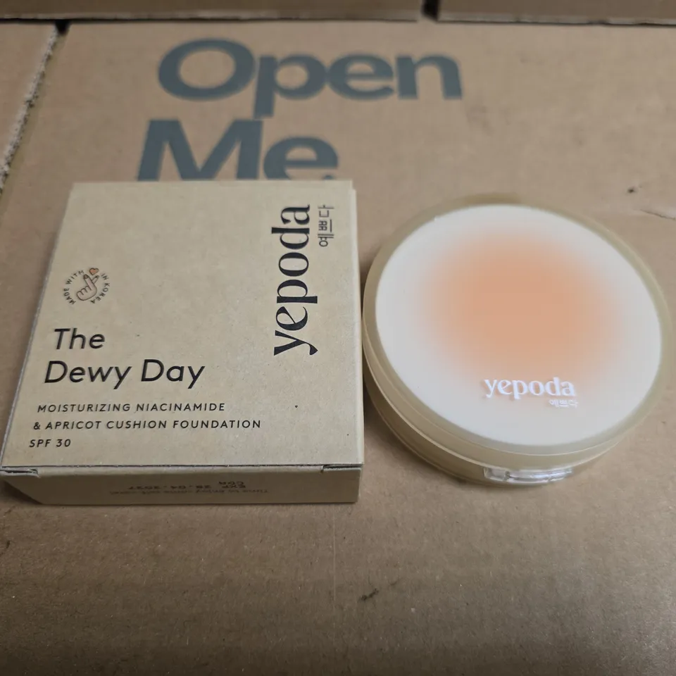 YEPODA THE DEWY DAY CUSHION FOUNDATION SPF 30 – MOISTURIZING NIACINAMIDE & APRICOT