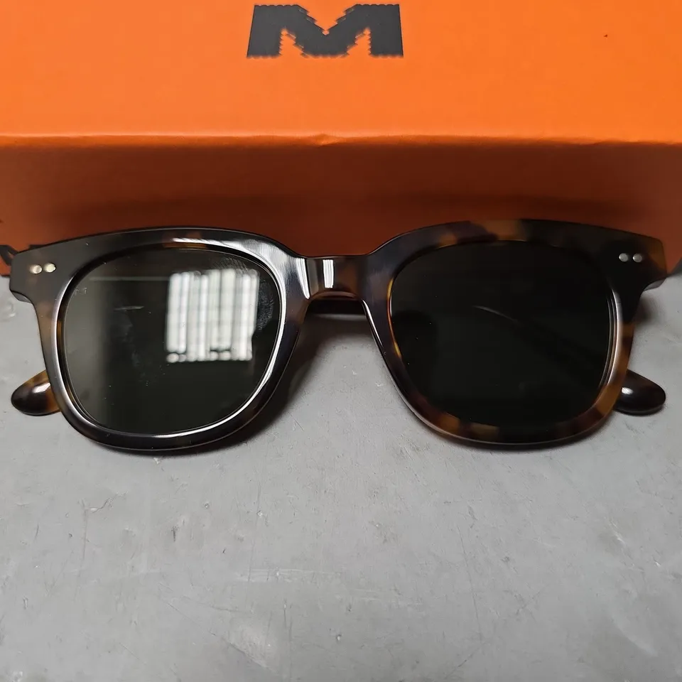 BOXED MELLER BROWN PLASTIC FRAME SUNGLASSES