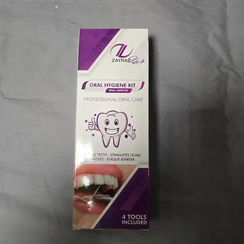 ZAYRA ORAL HYGIENE KIT – PROFESSIONAL ORAL CARE (4 TOOLS INCLUDED)  APPROXIMATELY 24 PCS