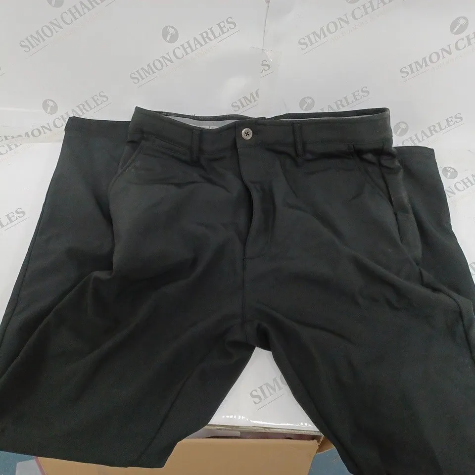 SLAZENGER BLACK TROUSERS - UK 32W 31R