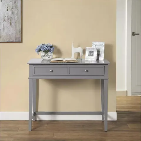 BOXED DOREL HOME FRANKLIN WRITING DESK WITH 1 DRAWER GREY
