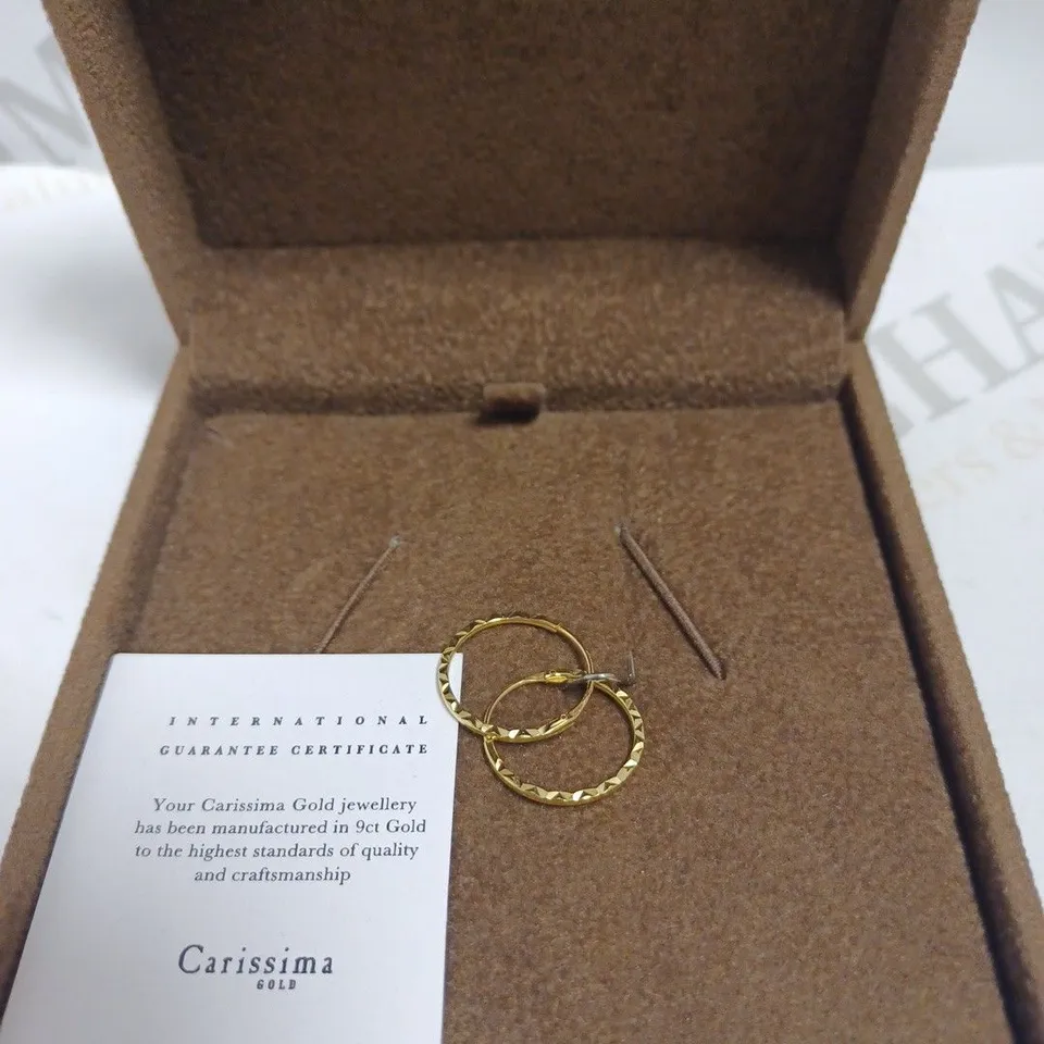 CARISSIMA GOLD EFFECT LOOP EARRINGS