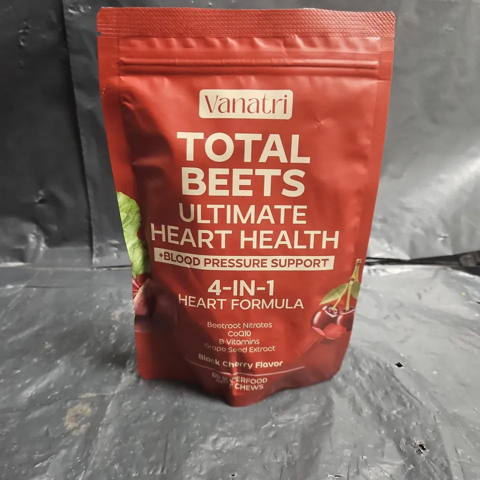 VANATRI TOTAL BEETS ULTIMATE HEART HEALTH SOFT CHEWS – 30 SERVINGS