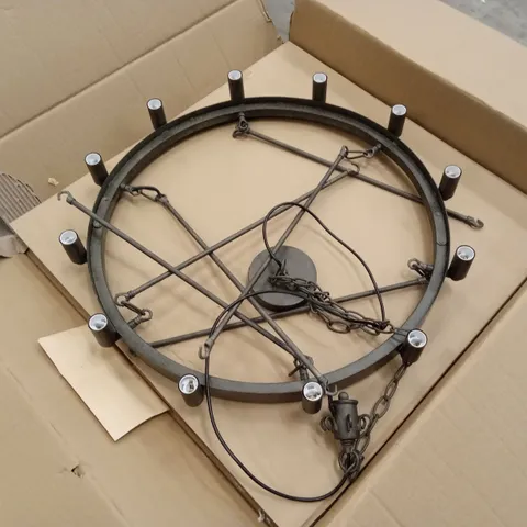 BOXED DESIGNER 12-LIGHT CHANDELIER 