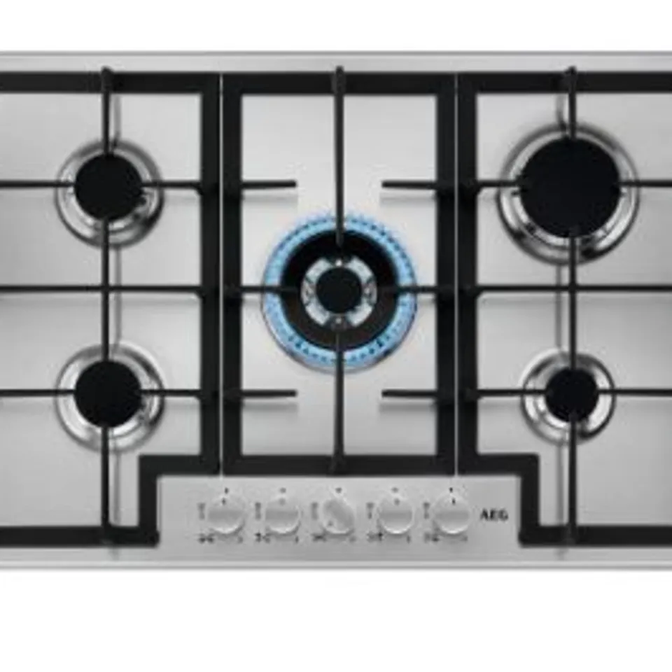 AEG 3000 SLIM LINE HGX75400SM 74CM GAS HOB - STAINLESS STEEL