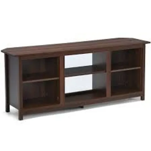 BOXED COSTWAY 6 SHELF COFFEE WOODEN TV UNIT