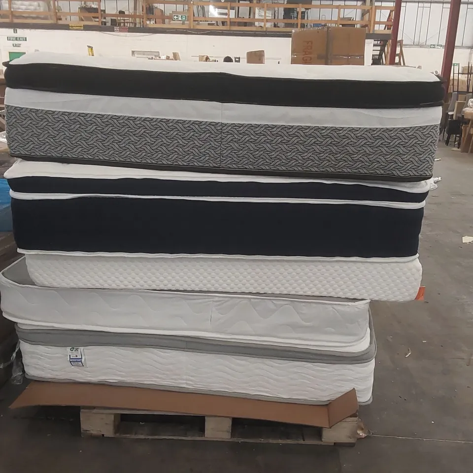 PALLET CONTAINING 5x ASSORTED MATTRESS FROM BRANDS SUCH AS SUMMERBY, NOVILLA ECT