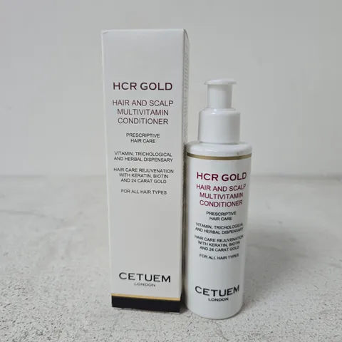 BOXED CETUEM LONDON HCR GOLD HAIR AND SCALP MULTIVITAMIN CONDITIONER (150ML)