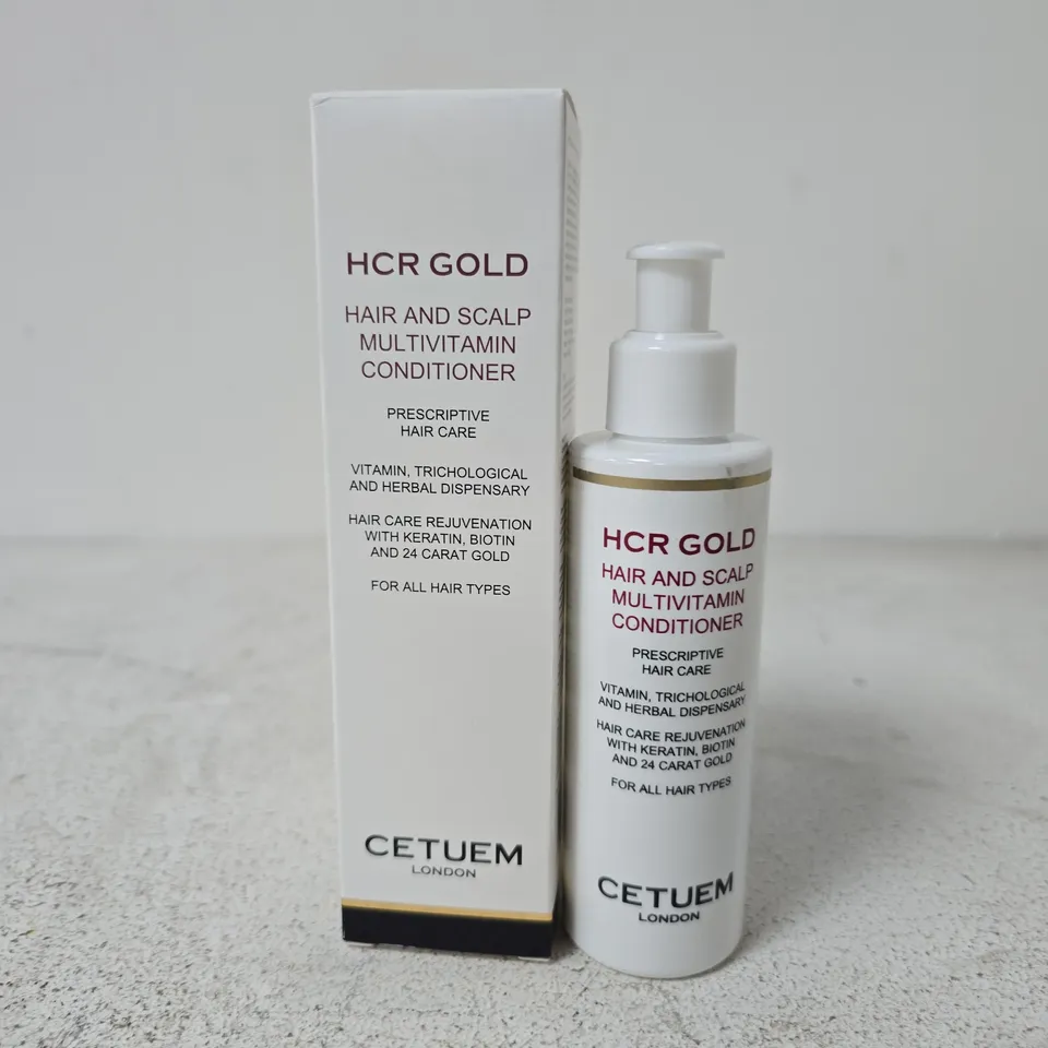 BOXED CETUEM LONDON HCR GOLD HAIR AND SCALP MULTIVITAMIN CONDITIONER (150ML)