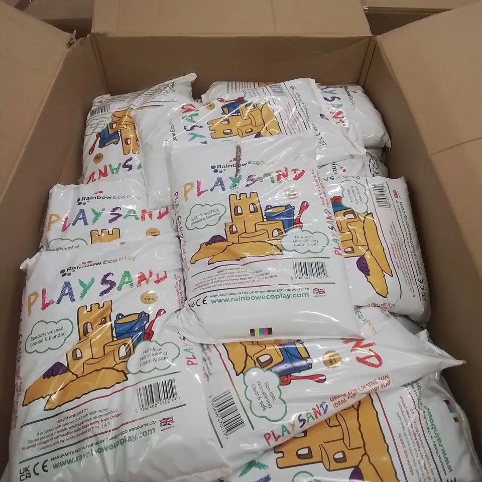 PALLET OF APPROXIMATELY 20 BAGS OF CHILDRENS PLAYSAND 