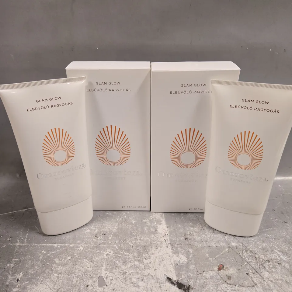 2 X BOXED OMOROVICZA GLAM GLOW SELF-TANNER - 2 X 150ML	