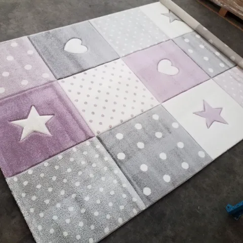 BRAND NEW PACO HOME COSMO 339 RUG IN PURPLE - 160×230CM