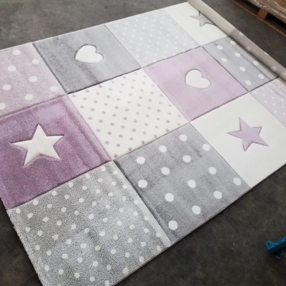 BRAND NEW PACO HOME COSMO 339 RUG IN PURPLE - 160×230CM