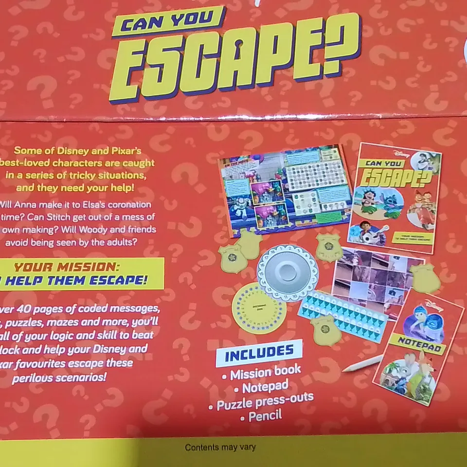 LOT OF 6 BRAND NEW DISNEYCAN YOU ESCAPE GAMES 