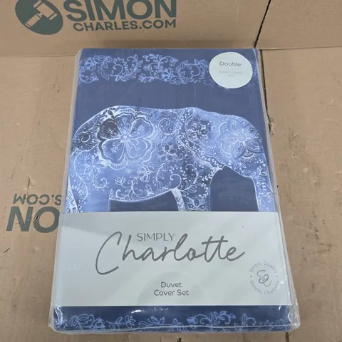 SIMPLY CHARLOTTE DUVET COVER SET – DOUBLE 