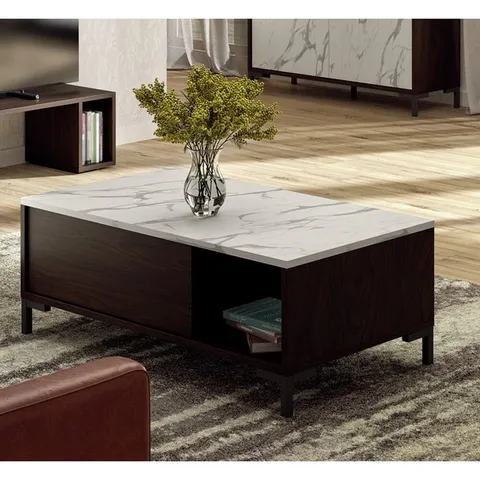 BOXED COFFEE TABLE WITH STORAGE