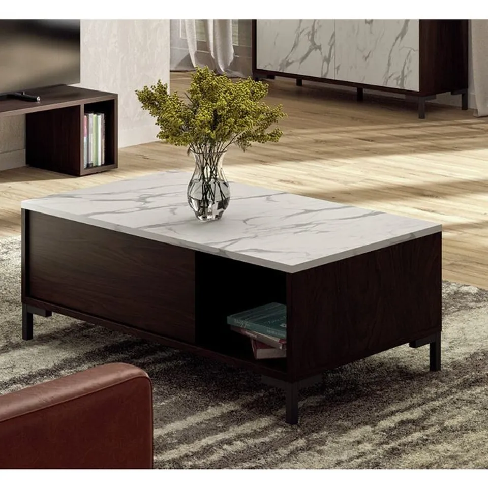 BOXED COFFEE TABLE WITH STORAGE