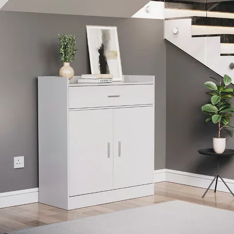 BOXED MUSKOKA 16 PAIR SHOE STORAGE CABINET - WHITE (1 BOX)