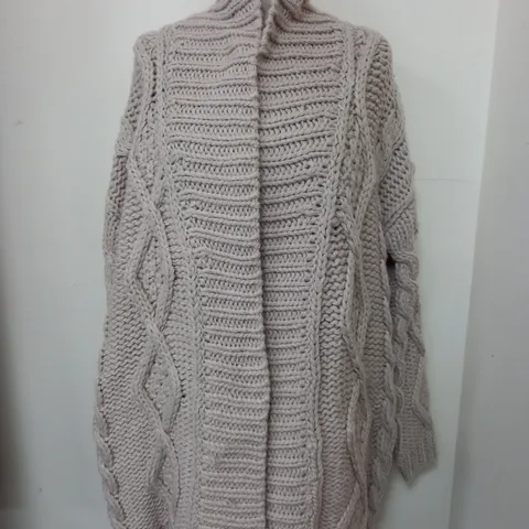 ZARA KNITTED COAT SIZE S