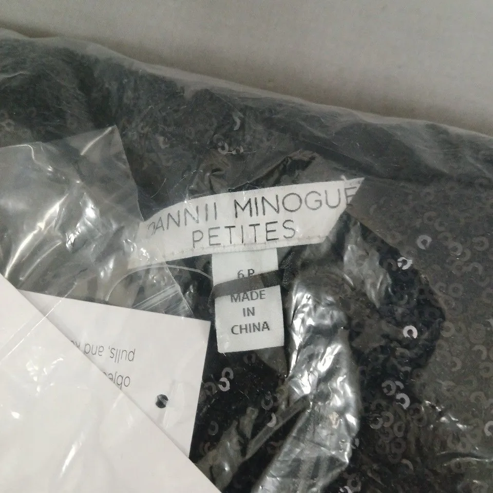 DANNII MINOGUE SEQUIN BELTED SHIFT DRESS PETITE. SIZE 6 PETITE. BAGGED