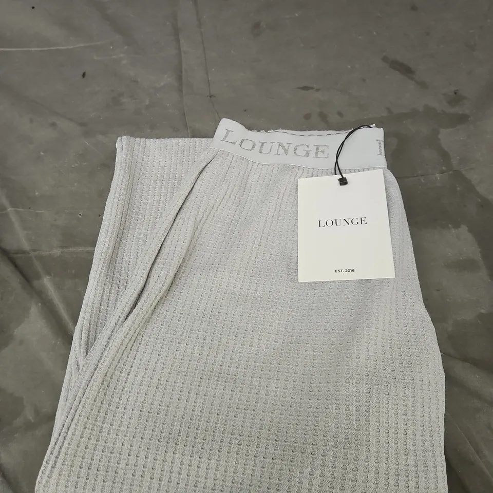 LOUNGE SOFT WAFFLE PYJAMA TROUSERS - FROST SIZE S