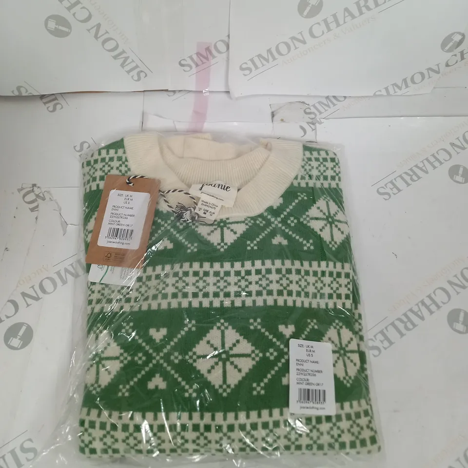 BAGGED JOANIE ENNI KNITTED JUMPER SIZE M