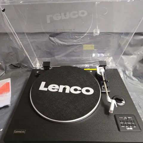 LENCO LS-55BK TURNTABLE WITH BLUETOOTH, USB MP3 PLAYER-ENCODER AND BUILT-IN SPEAKERS