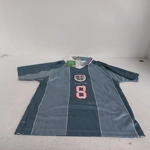 RETRO ENGLAND FOOTBALL JERSEY "GASCOIGNE 8" SMALL