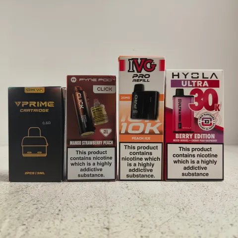 APPROXIAMTELY 20 ASSORTED VAPING PRODUCTS - COLLECTION ONLY