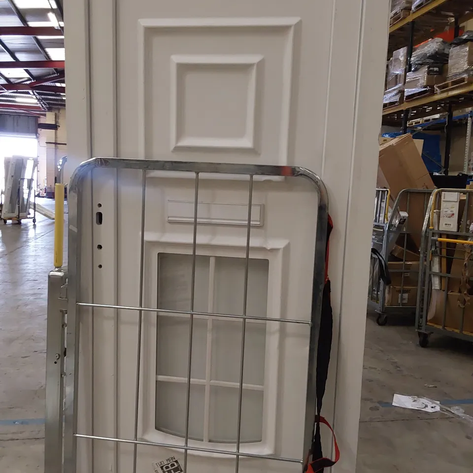 WHITE UPVC HALF GLAZED FRONT DOOR 2055 × 920mm approx 