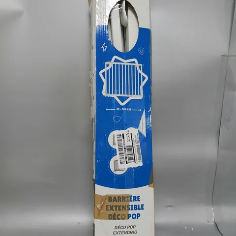 DECO POP EXTENDABLE SAFETY GATE WHITE