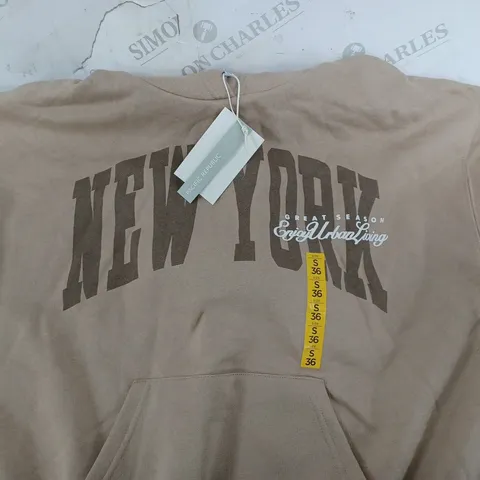 PACIFIC REPUNLIC NEW YOURK HOODIE SIZE S/36