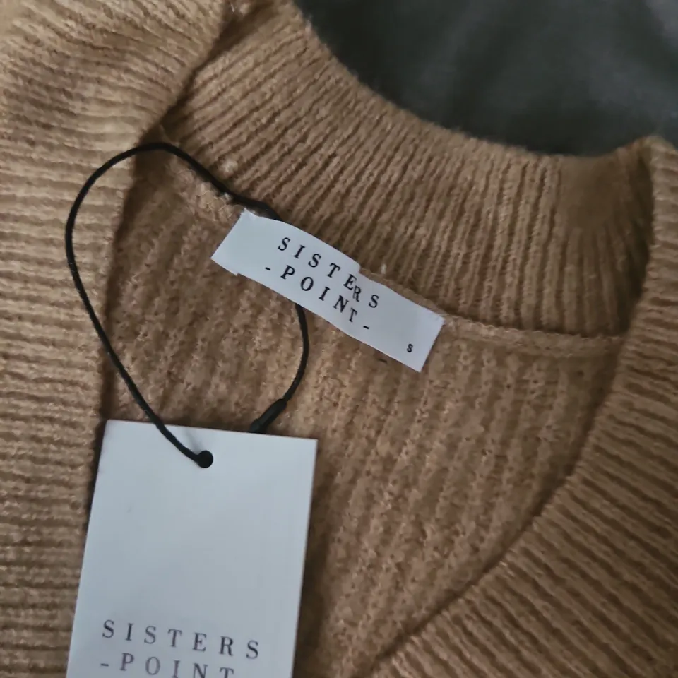 SISTERS POINT CARDIGAN – SAND MEL, UK SIZE S
