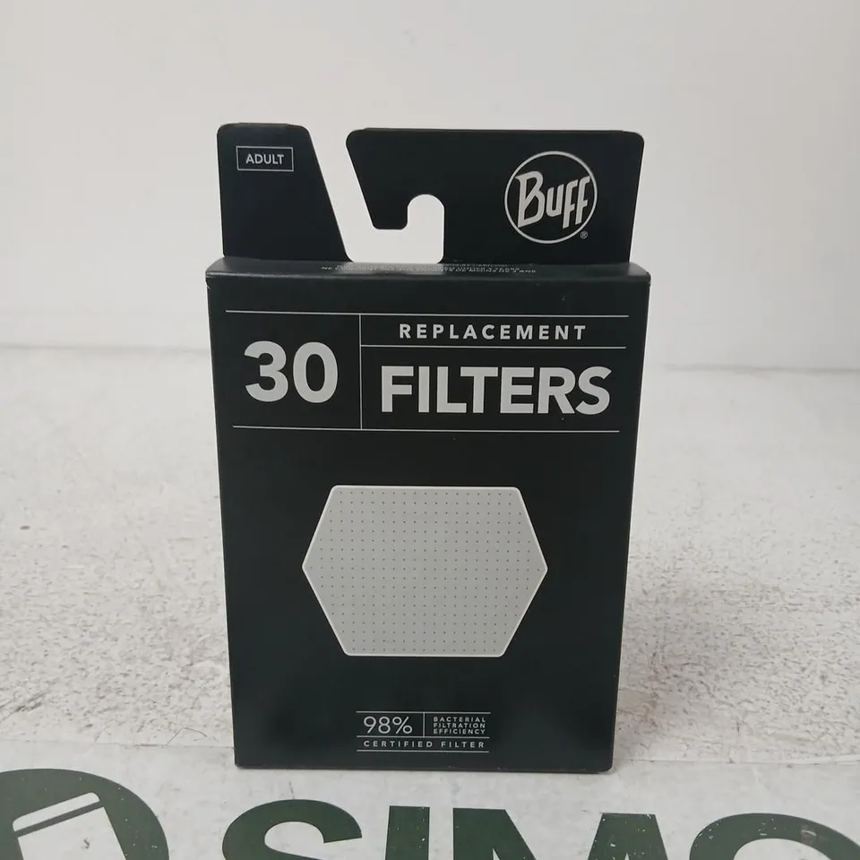 APPROXIMATELY 48 ASSORTED BUFF REPLACEMENT FILTERS