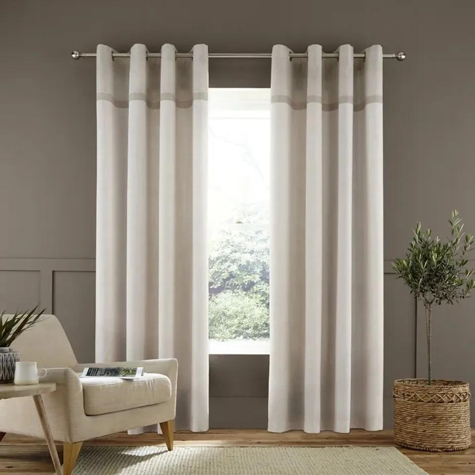 BAGGED EYELET CURTAINS (SET OF 2) (1 ITEM)