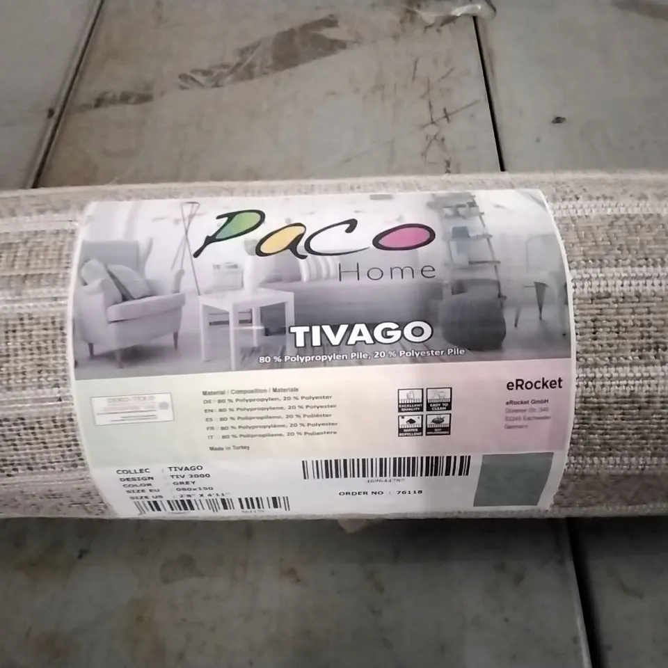 BRAND NEW PACO TIVAGO TIV 2000 GREY 80X150CM