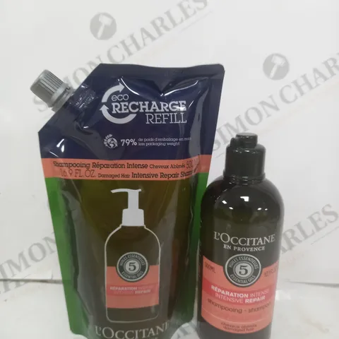 SET OF 2 LOCCITANE SHAMPOO REPAIR