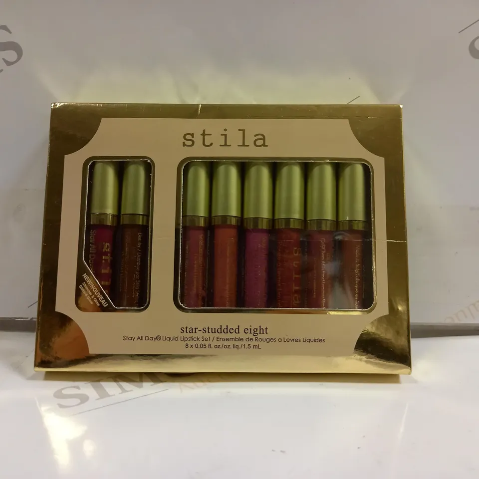 STILA STAR STUDDED EIGHT STAY ALL DAY LIQUID LIPSTICK MATT SET 8 PCS