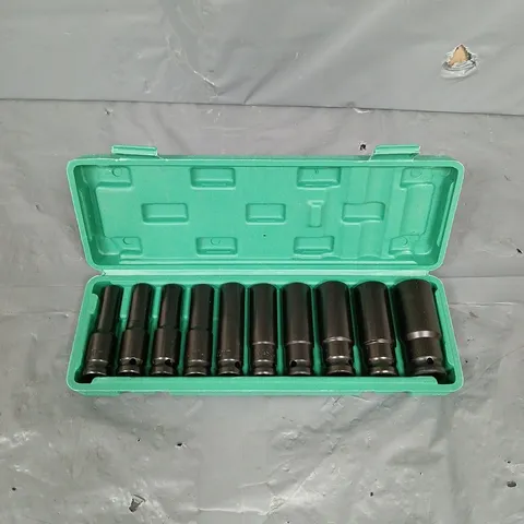 10PCE DRIVE METRIC DEEP IMPACT SOCKET SET